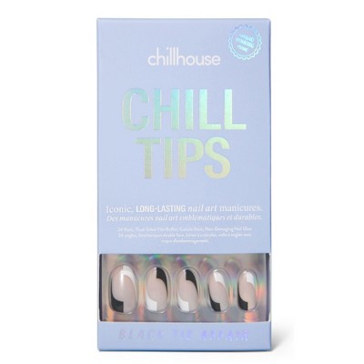 Chillhouse Chill Tips Press On Nail Set - Black Tie Affair - 24ct