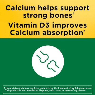 Nature Made Calcium 600mg Softgels with Vitamin D3 for Bone Support - 100ct