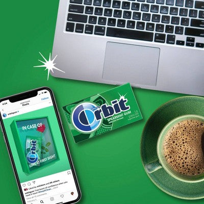 Orbit Sugar-Free Spearmint Chewing Gum Bulk Pack- 14ct/8pk