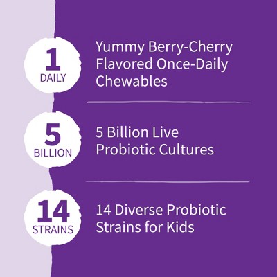 Kid's Garden of Life Dr. Formulated Organic Probiotic Daily Chewables - Berry & Cherry - 30ct