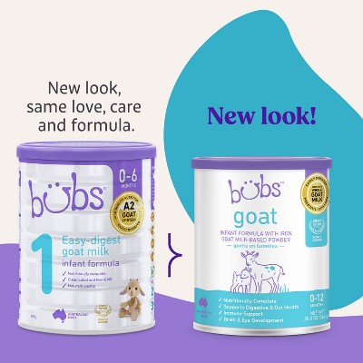 Bubs Easy Digest Goat Milk Infant Formula Powder (Babies 0-12 Months) - 20oz