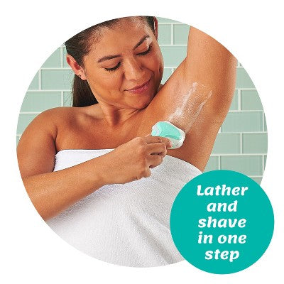 Schick Intuition Sensitive Care Women's Razor - 1 Razor Handle and 2 Refills: For Legs and Under Arm, Paraben-Free, Manual, 4 Blades