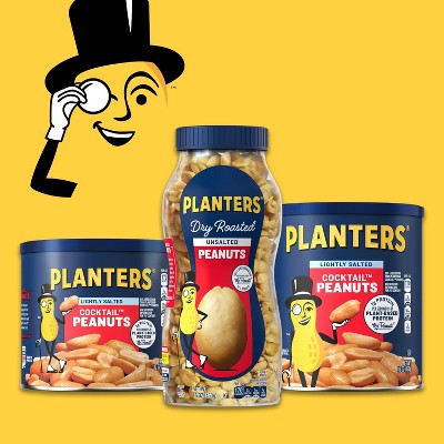 Planters Lightly Salted Made With Sea Salt Cocktail Peanuts - 16oz