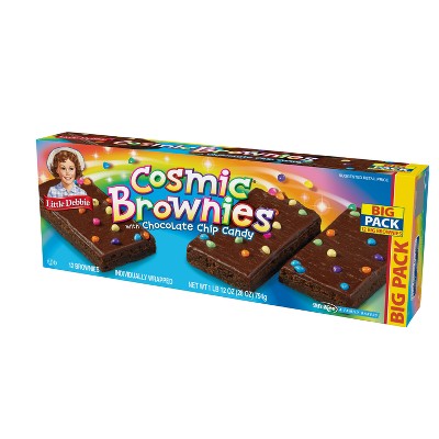 Little Debbie Cosmic Brownies - 28oz/12ct: Chocolate Icing, Sprinkles