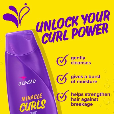Aussie Paraben-Free Miracle Curls Shampoo with Coconut and Jojoba Oil