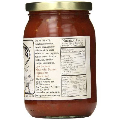 Clint's Texas Salsa Medium 16oz