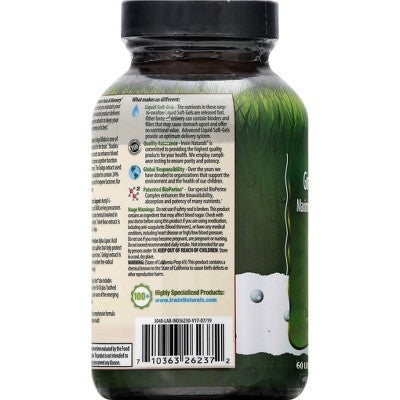 Irwin Naturals Ginkgo Smart Maximum Focus & Memory Dietary Supplement Liquid Softgels - 60ct