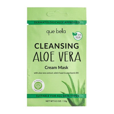 Que Bella Cleansing Aloe Vera Cream Mask - 0.5oz