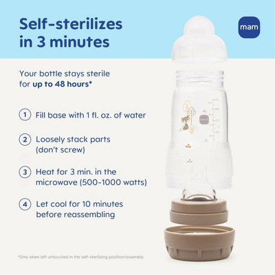 MAM Easy Start Anti-Colic Baby Bottle - 5oz