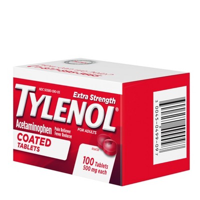 Tylenol Extra Strength Coated Tablets - Acetaminophen