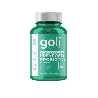 Goli Nutrition Pre + Post + Probiotics Vegan Gummies - 60ct