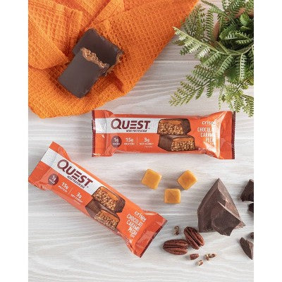 Quest Nutrition 15g Hero Protein Bar - Crispy Chocolate Caramel Pecan