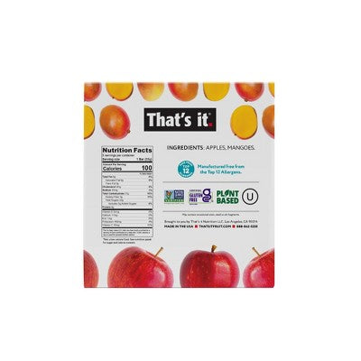 That's it. Apples & Mangoes Flavored Fruit Bars - 6oz/5pk