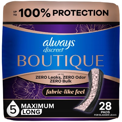 Always Discreet Boutique Incontinence Pads - Heavy - Long