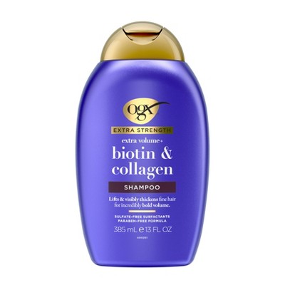 OGX Biotin & Collagen Extra Strength Volumizing Shampoo for Fine Hair - 13 fl oz