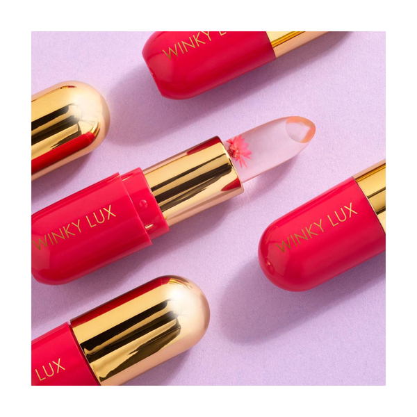Winky Lux Flower Balm Lip Stain, Pink - 0.13oz