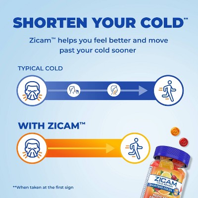 Zicam Cold Remedy Medicated Drops - Fruit - 25ct: Zincum Aceticum 2x, Homeopathic Cold Cough Flu Treatment, Gummy
