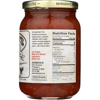 Clint's Texas Salsa Hot 16oz