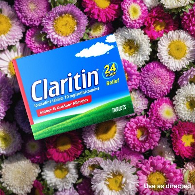 Claritin 24-Hour Allergy Relief Tablets, Non-Drowsy, 10mg Loratadine, Adults & Children 6+ - 30ct