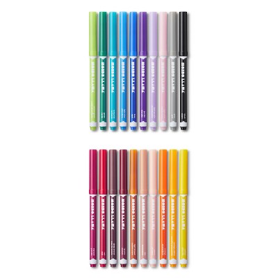 20ct Washable Markers Super Tip Classic Colors - Mondo Llama™