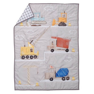 Bedtime Originals Construction Zone Toddler Crib Set by Lambs & Ivy - 4pc