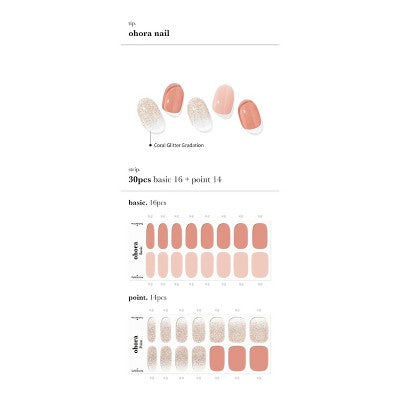 Ohora Gel Design Line Nail Art - Lovesome - 30ct