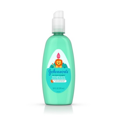 Johnson's No More Tangles Toddler & Kids Hair Detangling Spray to Unlock Knots in Hair - 10 fl oz