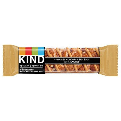 KIND Nut Bars Caramel Almond & Sea Salt Gluten Free Protein Snack Bars - 16.8oz/12ct