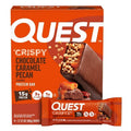 Quest Nutrition Crispy Hero Chocolate Caramel Pecan Whey Protein Bars - 18g Protein - 4ct