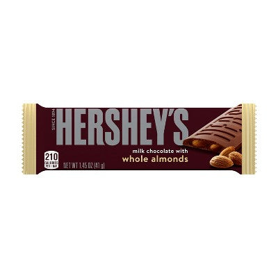 Hershey's Milk Chocolate with Almonds Full Size Candy Bar - 1.45oz