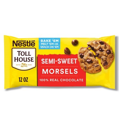 Nestle Toll House Semi-Sweet Chocolate Chips for Cookie Baking - 12oz: Gluten-Free, No Preservatives