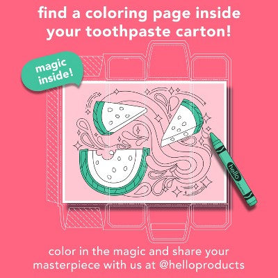 hello Kids' Watermelon Fluoride-Free Toothpaste - 4.2oz