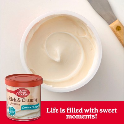 Betty Crocker Rich and Creamy Cream Cheese Frosting - 16oz: Gluten-Free, Low Sodium
