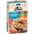 Quaker Lower Sugar Variety Pack Oatmeal - 9.3oz: No Artificial Preservatives, No Artificial Flavors
