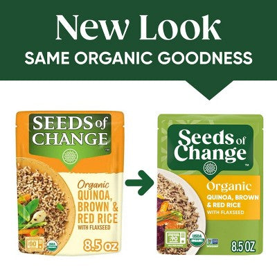 Seeds of Change Organic Quinoa, Brown & Red Rice with Flaxseed Mix Microwavable Pouch - 8.5oz