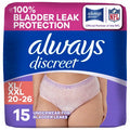 Always Discreet Adult Postpartum Incontinence Underwear for Women - Maximum Protection
