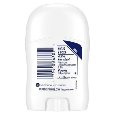 Dove Beauty Mini Advanced Care Invisible Clear Finish Antiperspirant & Deodorant Stick - Travel Size - 0.5oz