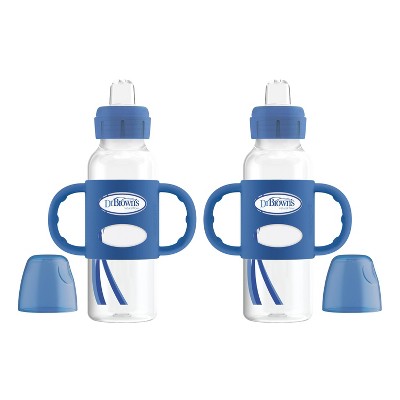 Dr. Brown's Narrow Neck Sippy Bottle with Handles - 2pk