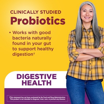 Nature Made Ultra Strength Digestive Probiotic Gummies for Women and Men - Raspberry & Cherry - 42ct