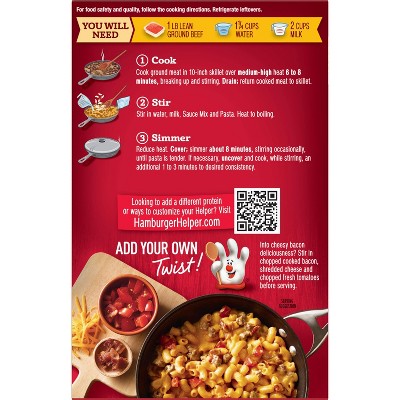 Hamburger Helper Cheeseburger Macaroni Pasta Meal Kit - 6.6oz