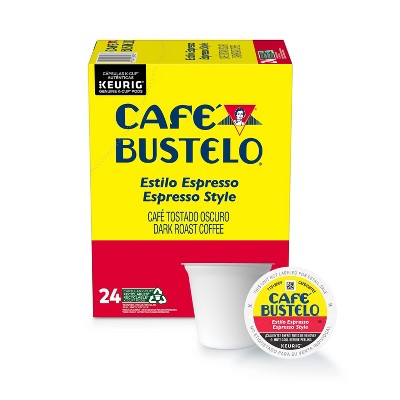 Cafe Bustelo Espresso Dark Roast Coffee Pods - Keurig K-Cup Pods