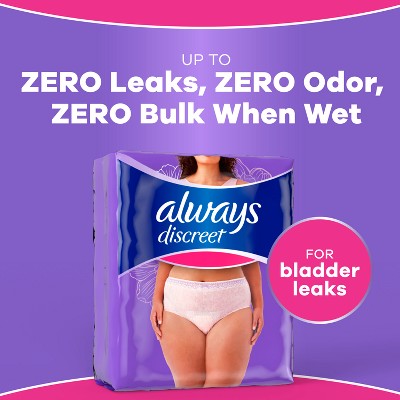 Always Discreet Adult Postpartum Incontinence Underwear for Women - Maximum Protection - Large - 28ct