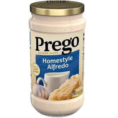 Prego Pasta Sauce Homestyle Alfredo Sauce - 14.5oz: No Artificial Colors, No High Fructose Corn Syrup, Mild Spice