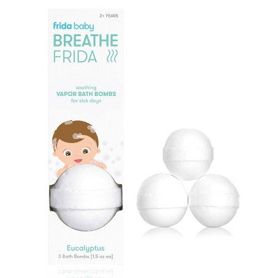 Frida Baby Natural Vapor Bath Bombs for Sick Day Comfort - BreatheFrida Vapor Bath Bombs - 3ct