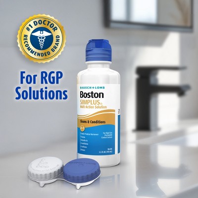 Boston Simplus Hard Contact Lens Solution to Clean and Condition RGP Lenses - 3.5 fl oz