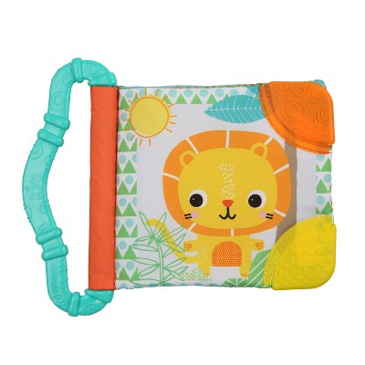 Bright Starts Teethe & Read Play Book: BPA-Free Baby Teether and Educational Toy for Gross Motor Skills & Early Learning