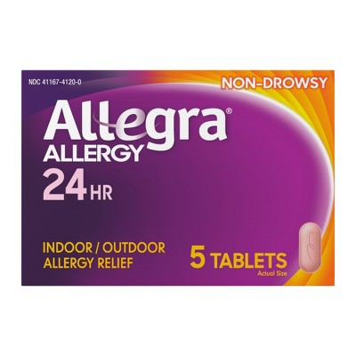 Allegra 24 Hour Allergy Relief Tablets - Fexofenadine Hydrochloride
