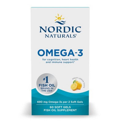 Nordic Naturals Omega-3 Softgels Dietary Supplement - 60ct