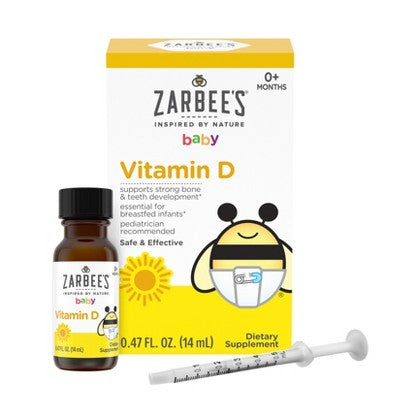 Zarbee's Baby Vitamin-D Drop - 0.47oz