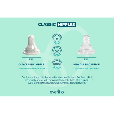 Evenflo Feeding Classic Clear Plastic Baby Bottles - 8oz